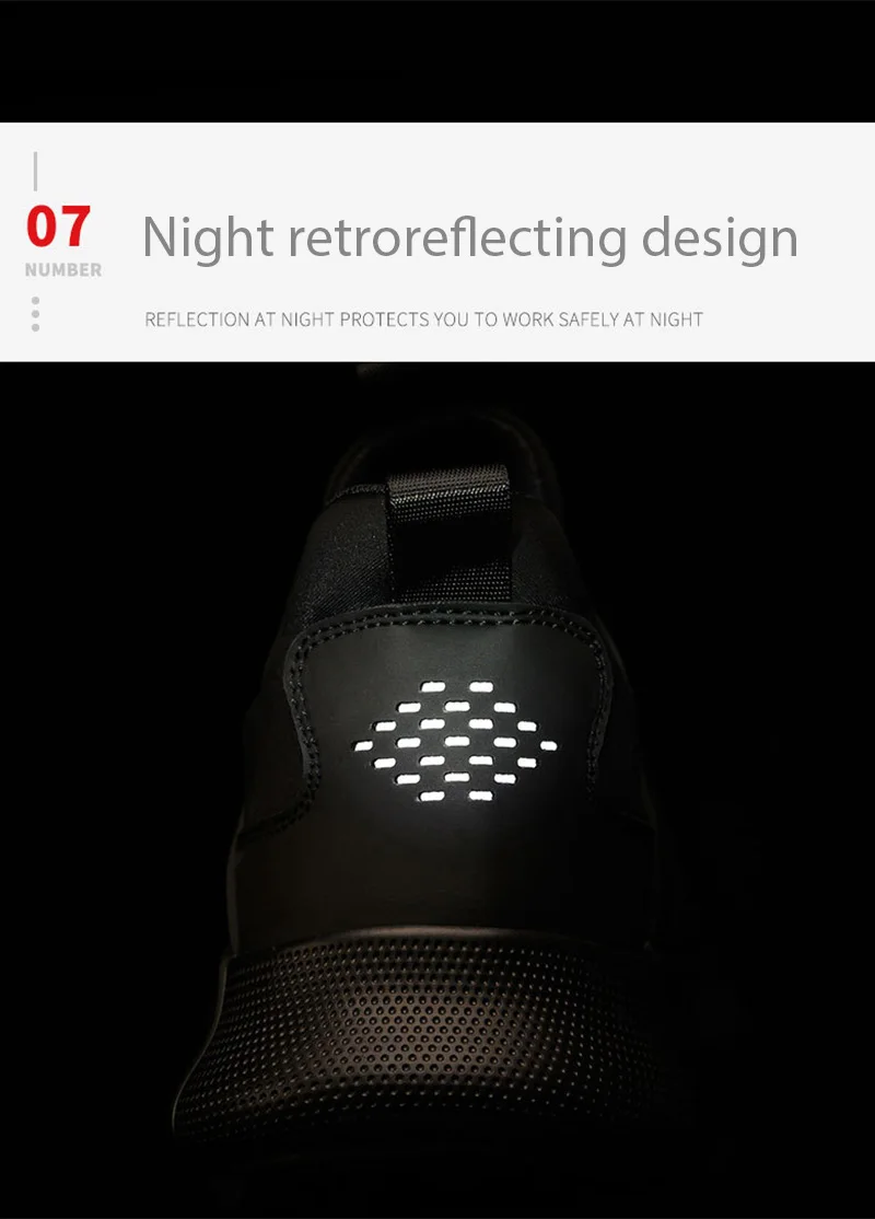 Men Shoes Work Safety Boots Iron Toe Anti-smash Puncture-Proof Boots Lightweight Comfortable Sneakers Male Security Work Shoes - Image 23