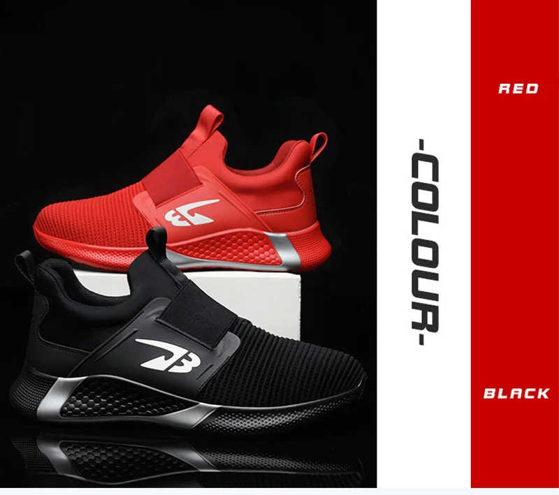 Men Shoes Work Safety Boots Iron Toe Anti-smash Puncture-Proof Boots Lightweight Comfortable Sneakers Male Security Work Shoes - Image 12