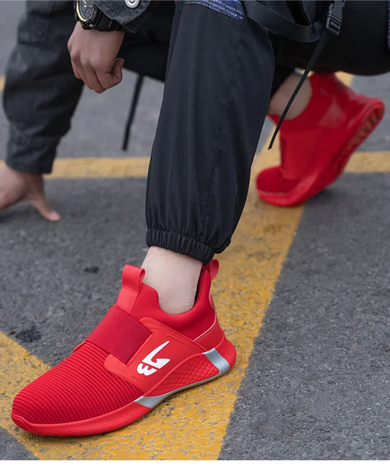 Men Shoes Work Safety Boots Iron Toe Anti-smash Puncture-Proof Boots Lightweight Comfortable Sneakers Male Security Work Shoes - Image 31