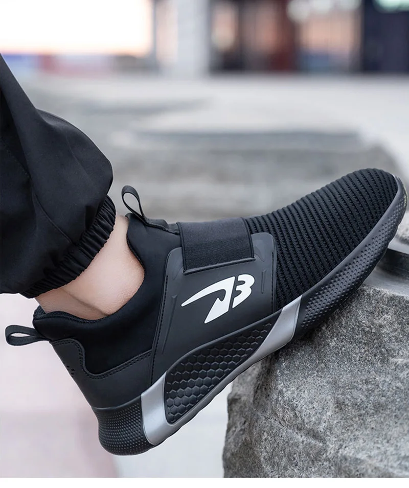Men Shoes Work Safety Boots Iron Toe Anti-smash Puncture-Proof Boots Lightweight Comfortable Sneakers Male Security Work Shoes - Image 29