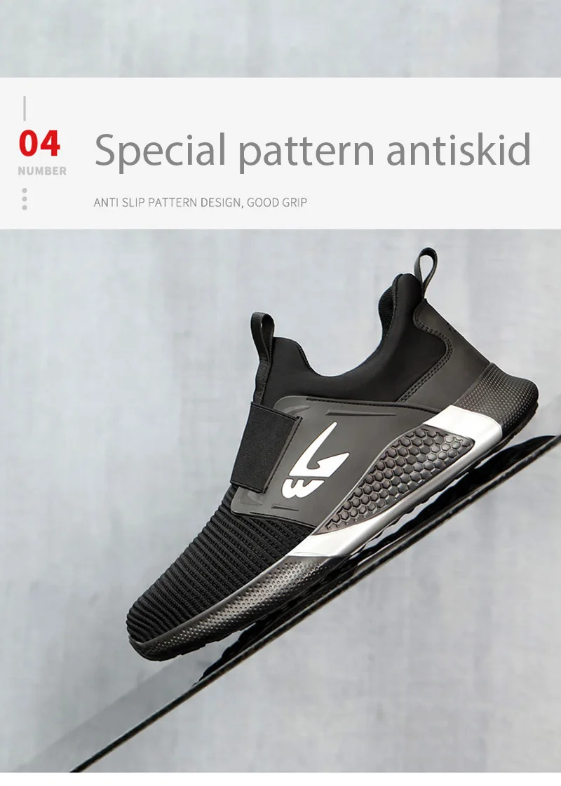Men Shoes Work Safety Boots Iron Toe Anti-smash Puncture-Proof Boots Lightweight Comfortable Sneakers Male Security Work Shoes - Image 20