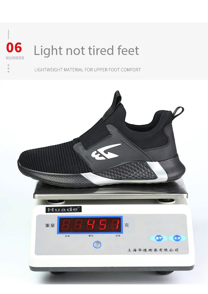 Men Shoes Work Safety Boots Iron Toe Anti-smash Puncture-Proof Boots Lightweight Comfortable Sneakers Male Security Work Shoes - Image 22
