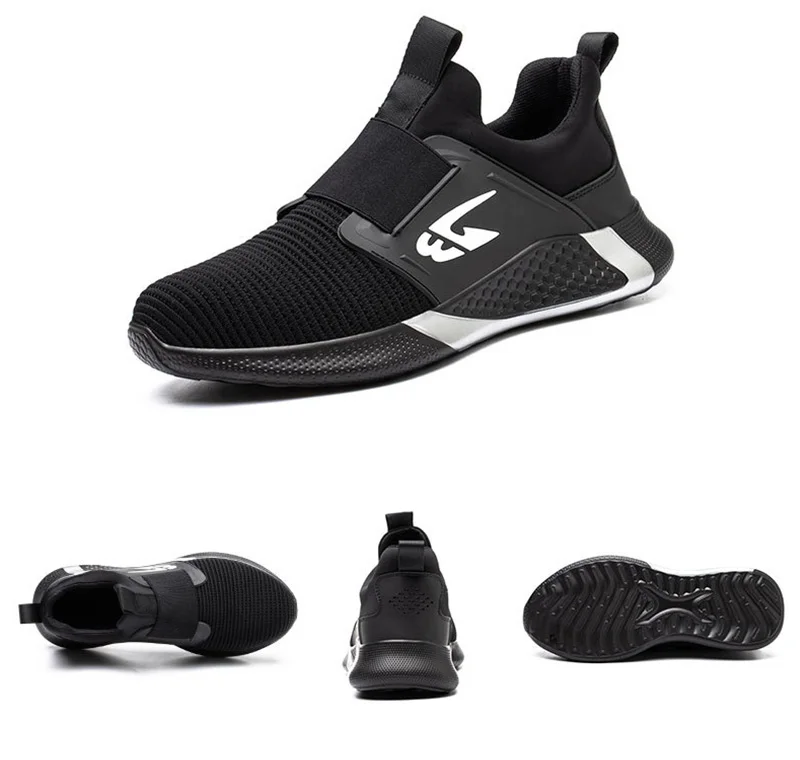 Men Shoes Work Safety Boots Iron Toe Anti-smash Puncture-Proof Boots Lightweight Comfortable Sneakers Male Security Work Shoes - Image 33