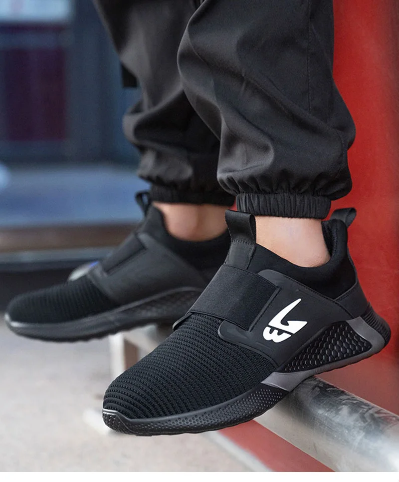 Men Shoes Work Safety Boots Iron Toe Anti-smash Puncture-Proof Boots Lightweight Comfortable Sneakers Male Security Work Shoes - Image 26