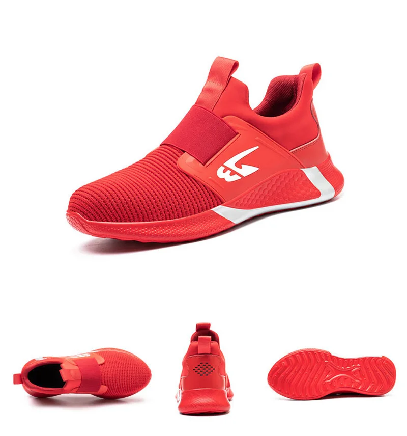 Men Shoes Work Safety Boots Iron Toe Anti-smash Puncture-Proof Boots Lightweight Comfortable Sneakers Male Security Work Shoes - Image 34