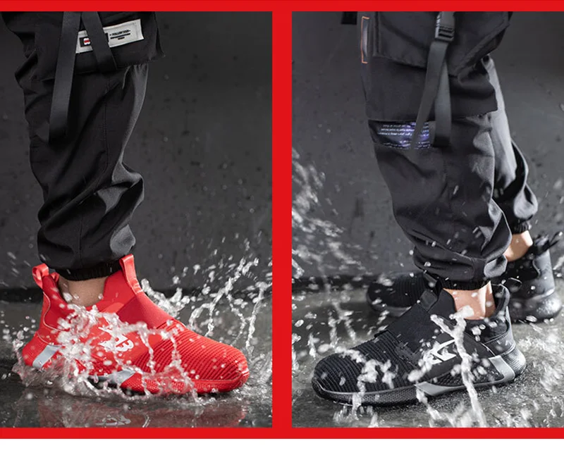 Men Shoes Work Safety Boots Iron Toe Anti-smash Puncture-Proof Boots Lightweight Comfortable Sneakers Male Security Work Shoes - Image 16