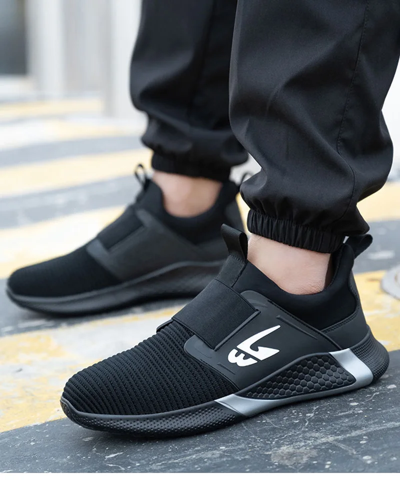Men Shoes Work Safety Boots Iron Toe Anti-smash Puncture-Proof Boots Lightweight Comfortable Sneakers Male Security Work Shoes - Image 28