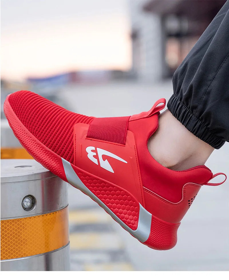 Men Shoes Work Safety Boots Iron Toe Anti-smash Puncture-Proof Boots Lightweight Comfortable Sneakers Male Security Work Shoes - Image 32