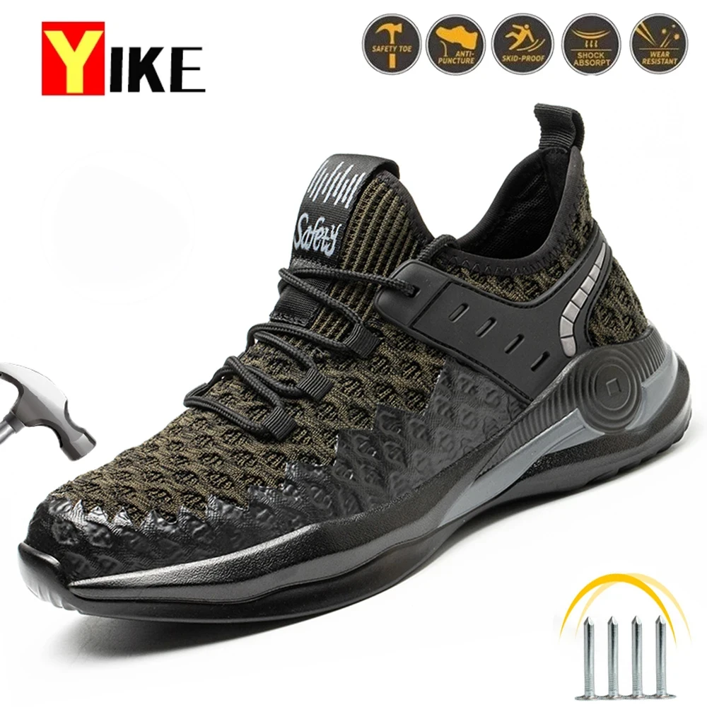 Safety Shoes Men New Steel Toe Men's Work Shoes