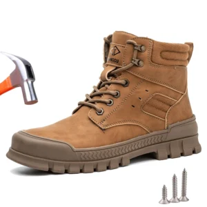 Men's Steel Toe Work Boots – Winter, Anti-Smash & Puncture-Resistant