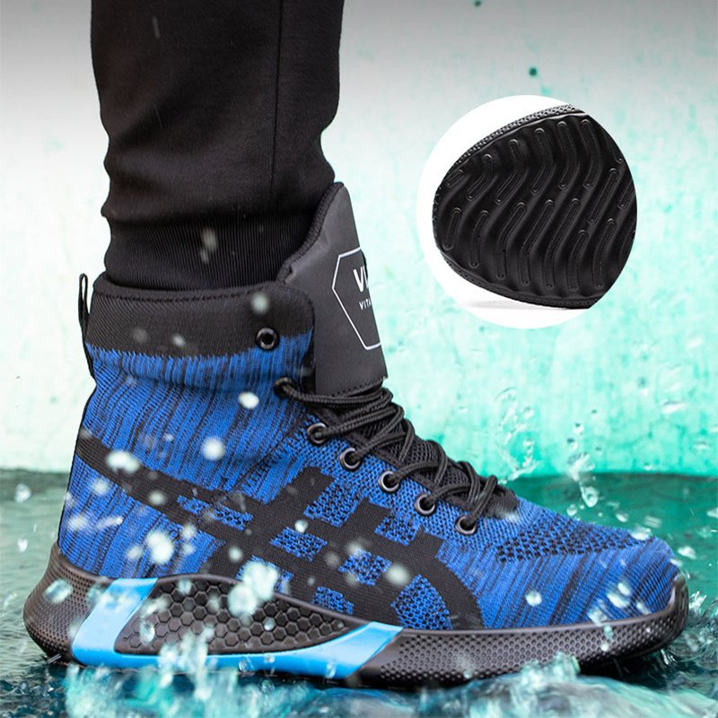 Men's Winter Plush Safety Boots: Anti-Smash, Anti-Puncture, Breathable Work Shoes - Image 3